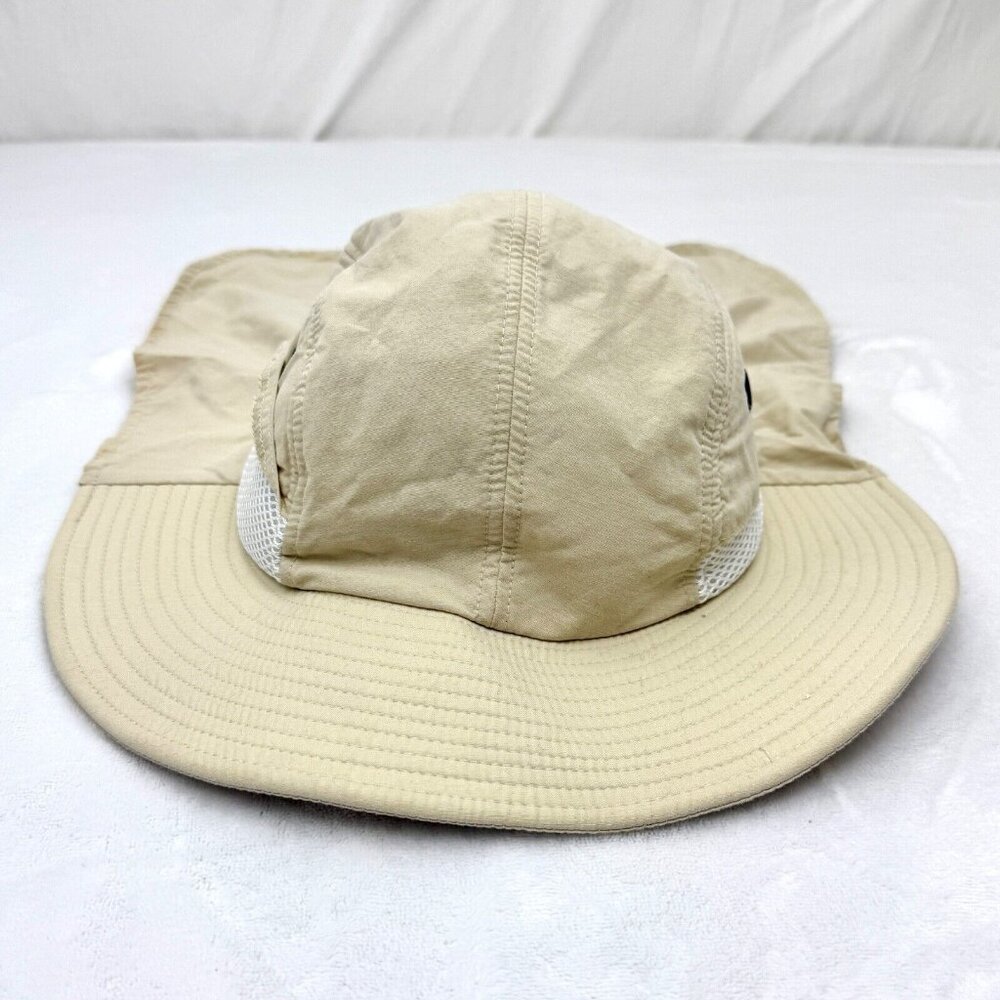 Adams Sunblock UPF 45+ Wide Brim Sun Hat w/Neck Covering Beige